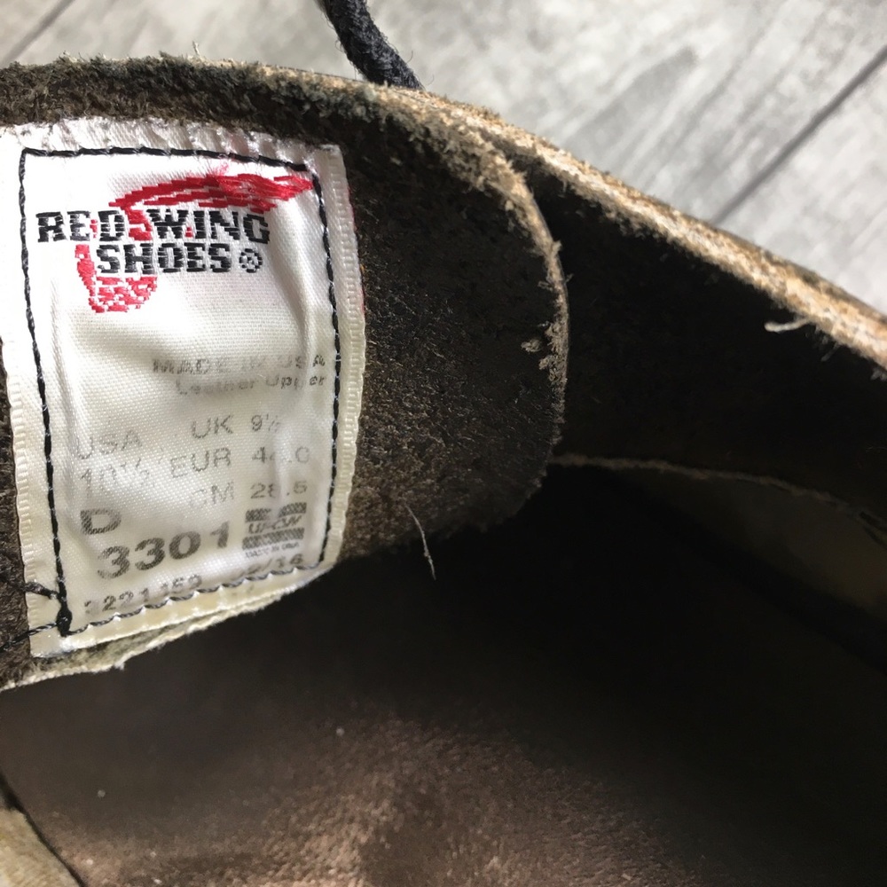 Red Wing Heritage Weekender Shoes 3301 Mens Oxfords Black Leather Size 10.5 D - Picture 9 of 9